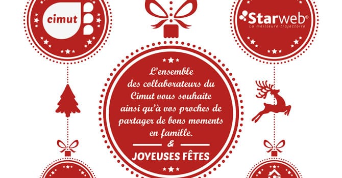 Le CIMUT vous souhaite de joyeuses fêtes !