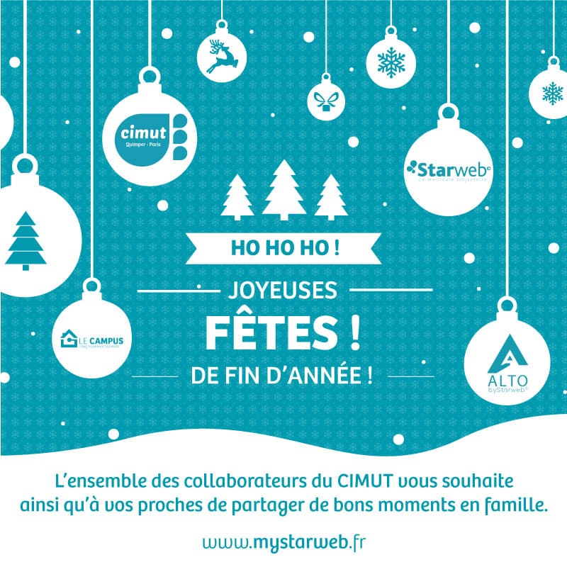 Le CIMUT vous souhaite de joyeuses fêtes de fin d'année !